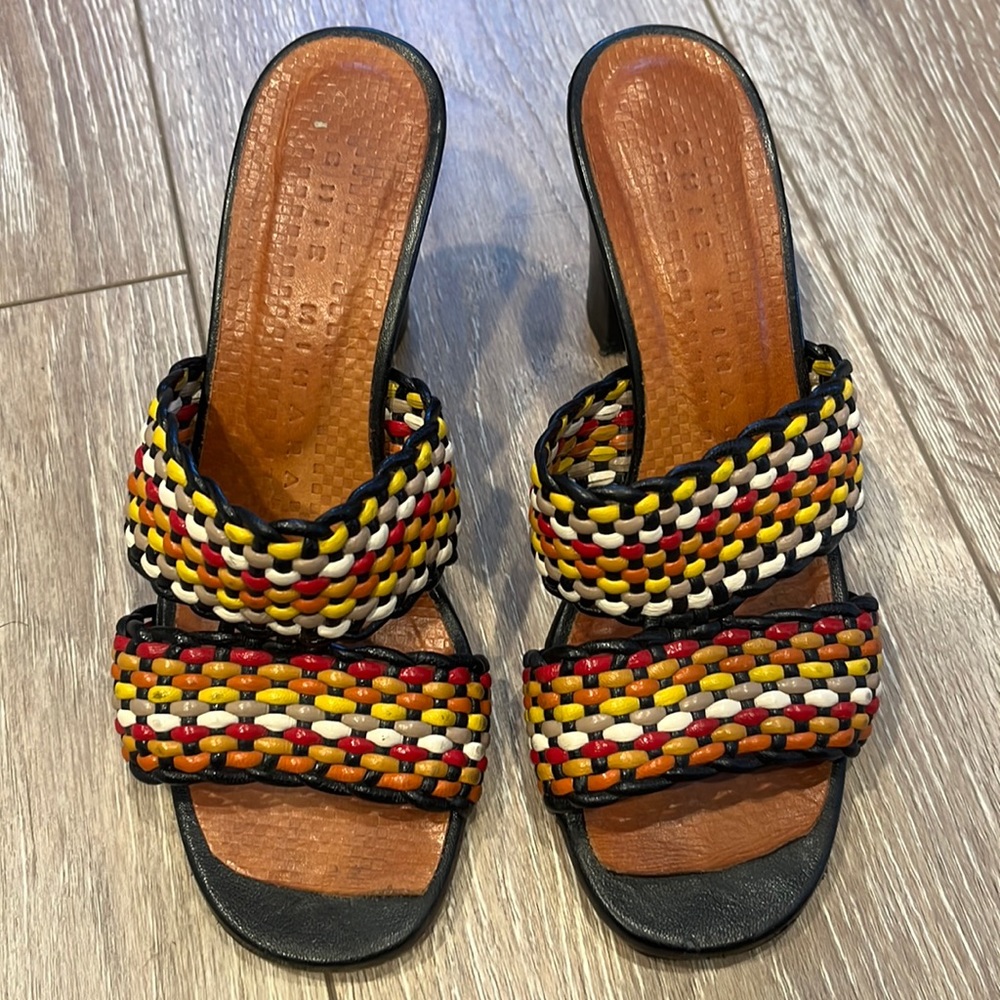 Chie Mihara low sandal heels